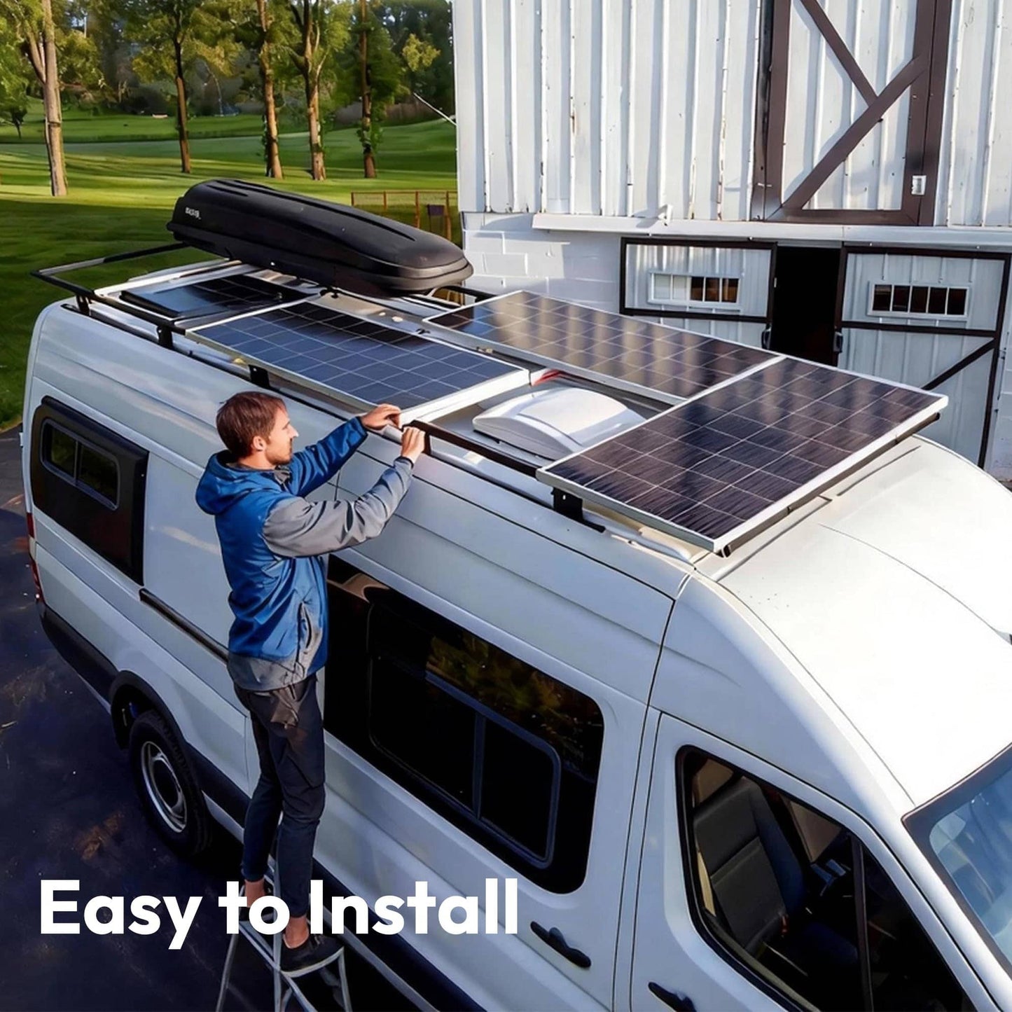 200 Watt Solar Panels, 12V 100W Solar Panel 2PCS