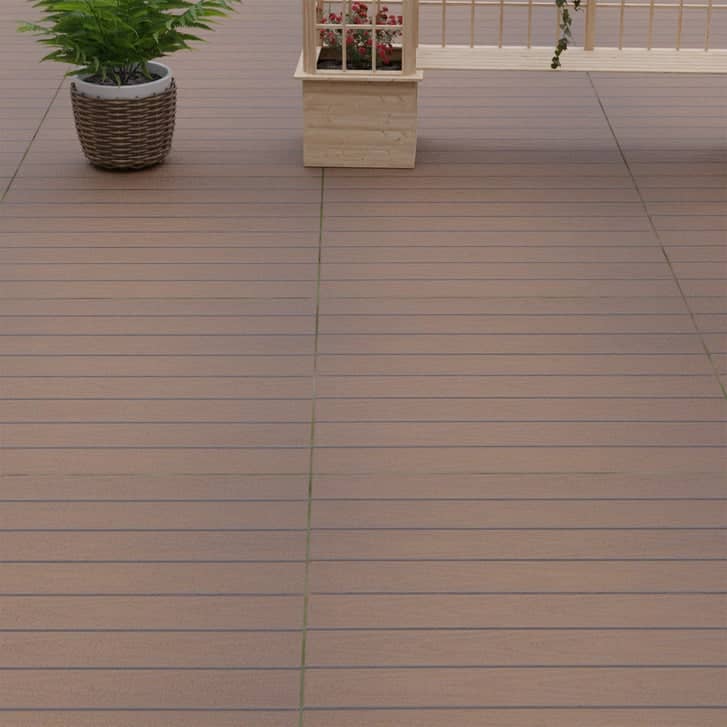 How should outdoor wood-plastic decking be installed to ensure durability?