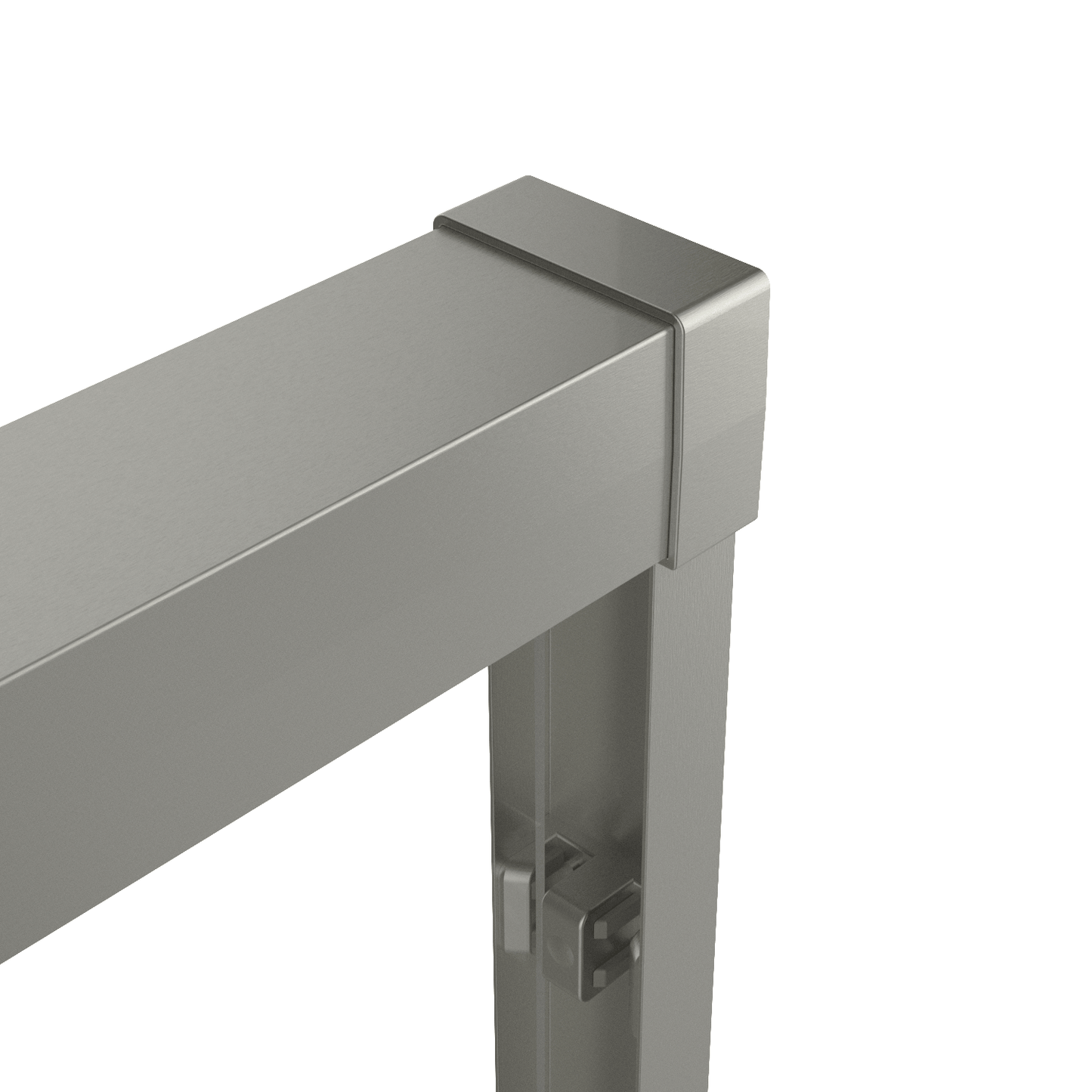 60-inch shower enclosure, double sliding doors, 1/4-inch (6mm) tempered safety glass.