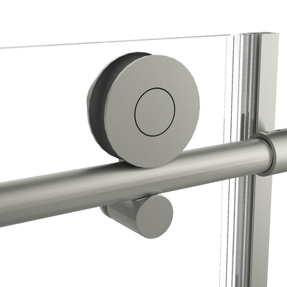 60-inch Shower Enclosure, Single Sliding Door, Clear 3/8-inch (10mm) Tempered Safety Glass