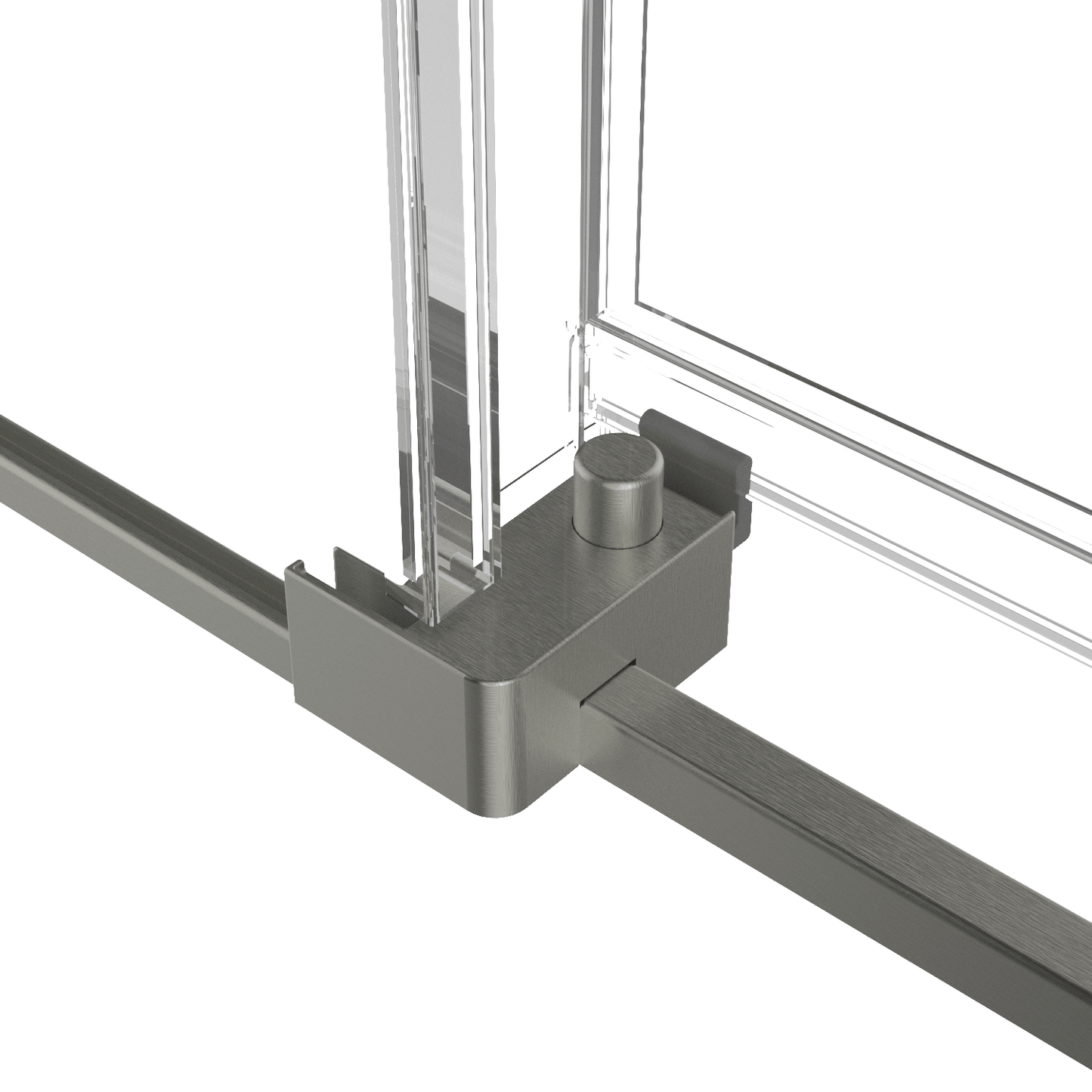 60-inch shower enclosure, single sliding door, transparent 3/8-inch (10mm) tempered safety glass.