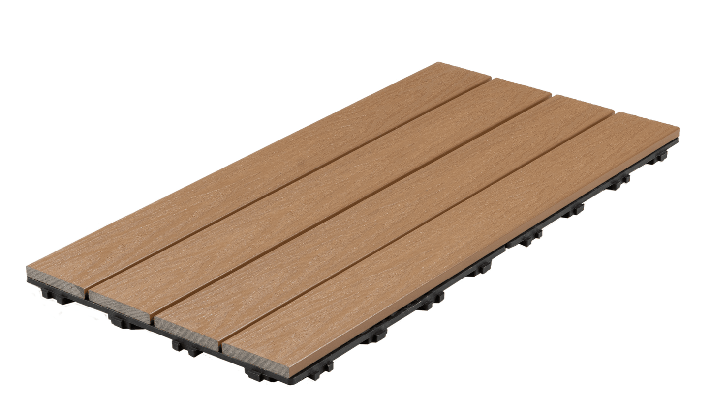 Deck Tile, Teak 5-pack