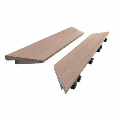 Inward Edge Trims for Decks in Composite 12 x 2-in Hazelnut - Pack of 2