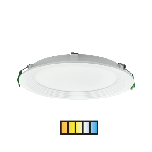 4″ / 6″ Round Slim Baffle Recessed Downlight with CCT Selector
