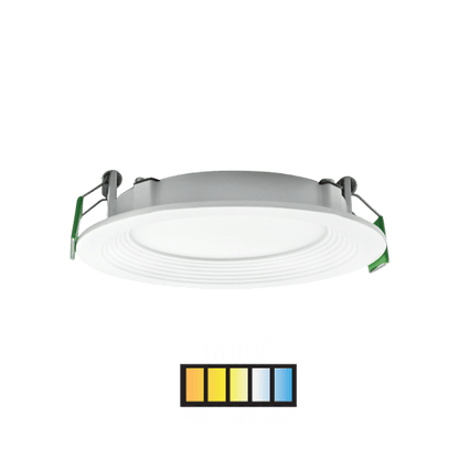 4″ / 6″ Round Slim Baffle Recessed Downlight with CCT Selector
