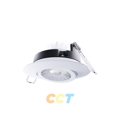 Round Can-less Gimbal Downlight withCCT Selector