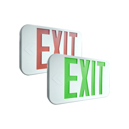 Slim Bi-Color Exit Sign