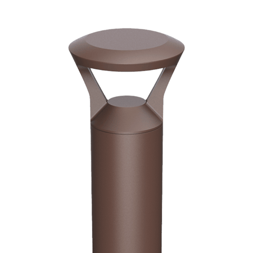 4 Different Styles Architectural Round Bollard with CCT and Wattage Selector