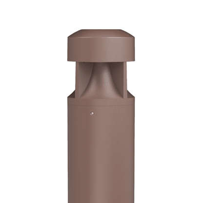 4 Different Styles Architectural Round Bollard with CCT and Wattage Selector