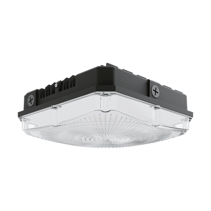 Square Canopy Luminaire with CCT and Wattage Selector