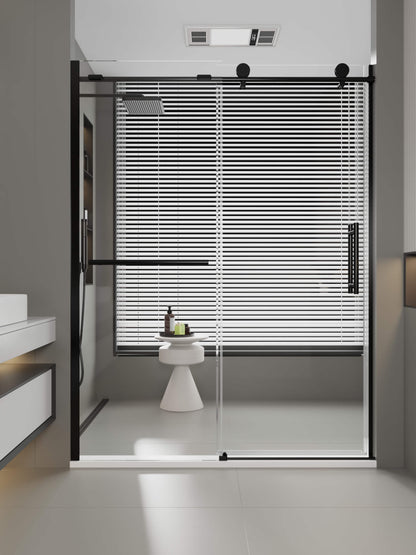 60-inch Shower Enclosure, Single Sliding Door, Clear 3/8-inch (10mm) Tempered Safety Glass