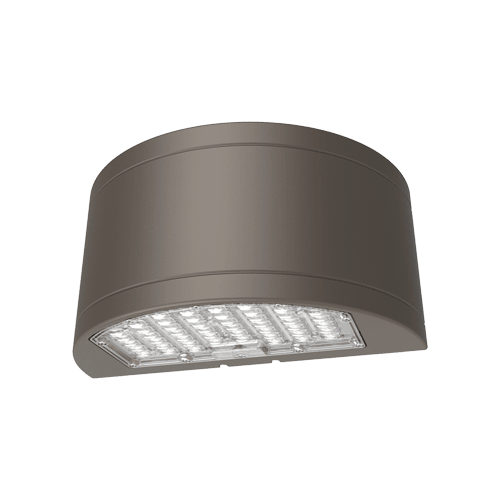 Round Full Cut-Off Wall Pack with CCT and Wattage Selector